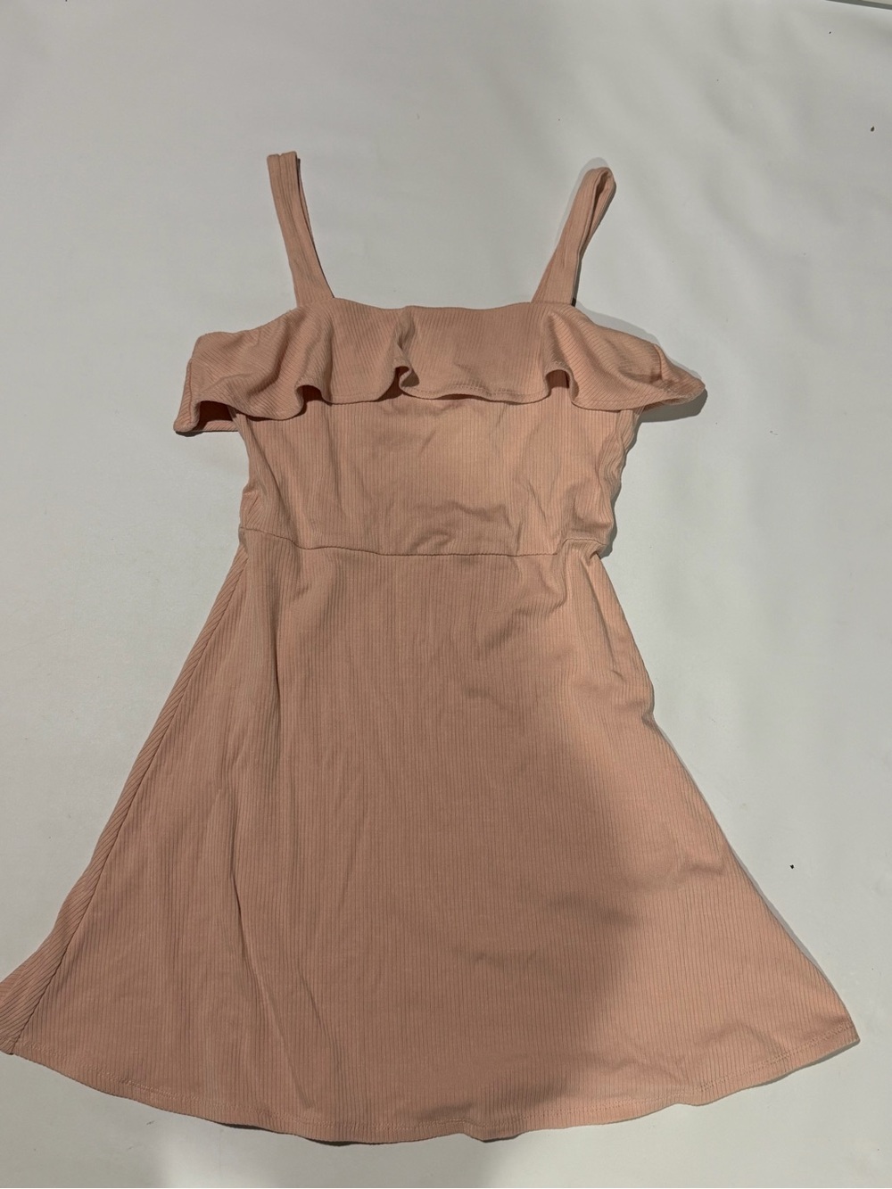 Forever 21 Blush Pink Ruffle Mini Dress